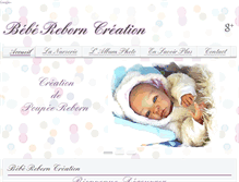 Tablet Screenshot of bebe-reborn-creation.fr